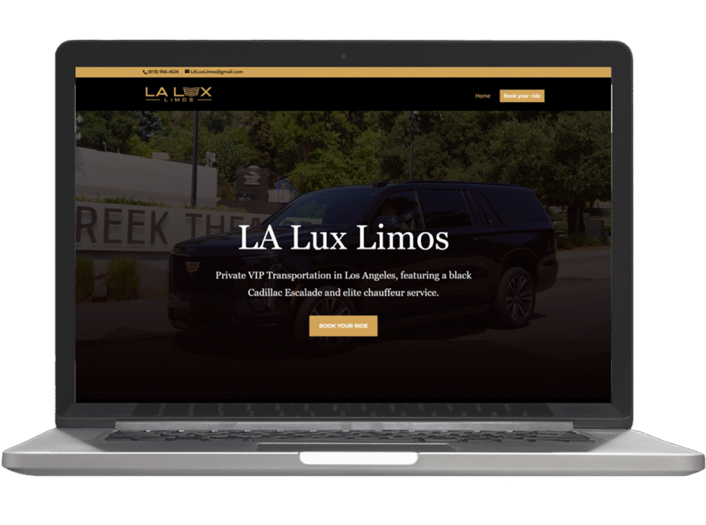 Vantedge Studios has been helping businesses build a powerful online presence through web design, SEO, Google Ads, and social media management. Just like LA Luxury Limo, we believe great service begins with great people and real experience—which is why our team is carefully selected and backed by over 20 years of expertise. We craft professional, user-friendly websites and drive results through targeted strategies, ensuring your brand is discovered, trusted, and chosen. The result? Measurable growth, lasting impressions, and clients who move forward with a smile.